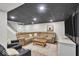 Comfortable basement lounge with plush seating, ideal for relaxing and entertaining at 14918 E 206Th St, Noblesville, IN 46060