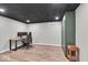 Finished basement featuring a home office with sleek, modern finishes at 14918 E 206Th St, Noblesville, IN 46060
