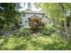 Backyard view of home with a red Japanese maple and colorful perennials at 17635 Willow Creek Way, Westfield, IN 46074