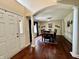 Dining room with wood floors and lots of natural light at 2002 Grey Fox Ct, Martinsville, IN 46151