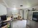 Kitchen with stainless steel refrigerator and sink, ready for personalization and upgrades at 2074 W 300 S, Shelbyville, IN 46176