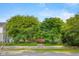 Charming home exterior with mature trees and landscaping at 2233 Washington St, Columbus, IN 47201