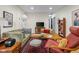 Inviting living room with stylish furniture and a patterned rug offers a cozy and comfortable atmosphere at 2233 Washington St, Columbus, IN 47201