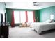 Spacious main bedroom with plush carpet, neutral paint, and bright, natural light at 2388 Cedarmill Dr, Franklin, IN 46131