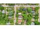 Neighborhood aerial view featuring well-maintained homes, tree-lined streets, and convenient access to local amenities at 2433 E 16Th St, Indianapolis, IN 46201