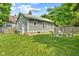 Grassy backyard with outdoor seating area featuring a fire pit, perfect for relaxing evenings at 2433 E 16Th St, Indianapolis, IN 46201