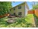 Backyard featuring a wooden deck and firepit at 29 Northview Dr, Danville, IN 46122