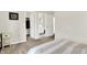 View from a bedroom to a walk-in closet and ensuite bathroom at 3428 Thomas Jefferson St, Westfield, IN 46074