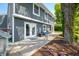 This home's backyard with a patio offers an inviting space for relaxation and outdoor entertainment at 3701 Sandy Hook Dr, Columbus, IN 47203