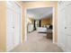 Spacious bedroom features a large window, neutral colors, and carpeted floors at 3701 Sandy Hook Dr, Columbus, IN 47203