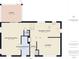 Detailed floor plan showcasing the layout of the home with room dimensions at 4733 E 100 S, Anderson, IN 46017