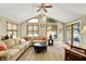 Open living room features high ceilings and multiple windows at 5215 Limestone Ct, Indianapolis, IN 46237