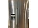 Close-up of a stainless steel refrigerator with water dispenser at 526 Emerson Rd, Carmel, IN 46032