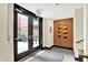 Modern entryway with sleek double doors and contemporary wall decor, providing a stylish welcome at 622 E 10Th St # 310, Indianapolis, IN 46202