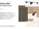 Bathroom design options of the new construction home at 7313 Bayview Run, McCordsville, IN 46055