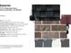 Exterior finish options of the new construction home at 7313 Bayview Run, McCordsville, IN 46055