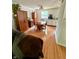 Bright dining area featuring a wooden table, chairs, and ample storage cabinets at 7607 Ardwell Ct, Indianapolis, IN 46237