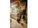 Functional utility room with washer, dryer, water heater, and laundry supplies at 7607 Ardwell Ct, Indianapolis, IN 46237