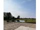 Scenic view of a pond surrounded by lush greenery and trees in a residential community at 764 Parker Ln, Westfield, IN 46074