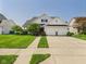 Charming two-story home with a well-manicured lawn, inviting curb appeal, and a two-car garage at 9635 Shasta Dr, Fishers, IN 46038