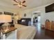 Cozy living room with plush seating, a fireplace, and wood flooring at 106 9Th St, New Market, IN 47965