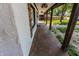 Charming front porch with stone accents and a view of the front yard at 110 Highland Ave, Franklin, IN 46131