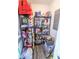 Walk-in pantry with shelving units, stocked with food and household items, offering organized storage at 110 Highland Ave, Franklin, IN 46131
