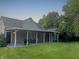 Back exterior view showcases the home's covered patio and spacious backyard at 1141 N Shadeland Ave, Indianapolis, IN 46219