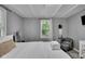 Comfortable bedroom featuring natural light, soft gray walls, and modern furnishings at 1141 N Shadeland Ave, Indianapolis, IN 46219