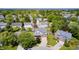 Aerial view of residential homes surrounded by lush trees in a peaceful neighborhood at 13068 Lamarque Pl, Fishers, IN 46038