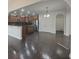Bright kitchen with stainless appliances, granite counters, and seamless flow into the adjacent living areas at 15201 Slateford Rd, Noblesville, IN 46062
