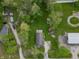 Aerial view of a cozy home nestled among lush greenery, showcasing the tranquil environment and surrounding nature at 1535 Whalen Ave, Indianapolis, IN 46227