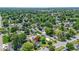 Aerial view of a home in a neighborhood featuring mature trees and proximity to amenities at 1539 Evans Ave, Noblesville, IN 46060