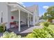 Inviting covered porch with seating, plants, and a decorative door, perfect for relaxing at 1539 Evans Ave, Noblesville, IN 46060