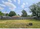 Spacious backyard with a wooden privacy fence, offering a secure and serene outdoor space at 1628 Edgewood Dr, Anderson, IN 46011
