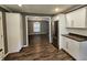 The kitchen is spacious and opens to the living room with an eat in dining area at 1628 Edgewood Dr, Anderson, IN 46011
