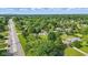 Aerial shot of residential area featuring houses with spacious lots, surrounded by mature trees and greenery at 17 E Beechwood Ln, Indianapolis, IN 46227