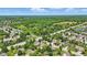 Aerial view showcases a well-established neighborhood with mature trees and green lawns surrounding the homes at 1914 S Avon Ave, Avon, IN 46123