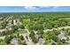 An aerial view of a neighborhood with mature trees and greenery surrounding the well-kept homes at 1914 S Avon Ave, Avon, IN 46123