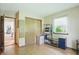 Bedroom featuring natural light, wood floors, a window view, and a double closet at 1914 S Avon Ave, Avon, IN 46123