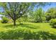 Expansive lawn dotted with mature trees, offering a serene and private outdoor setting at 1914 S Avon Ave, Avon, IN 46123