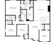 Floor plan illustrating the layout of the bedrooms and sitting room upstairs at 19652 Shadow Trace Path, Westfield, IN 46074