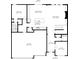 Detailed floorplan showcasing layout of living room, kitchen, bedrooms, and garage at 19652 Shadow Trace Path, Westfield, IN 46074