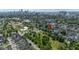 Aerial shot of the property highlighting its location near urban green space and city skyline at 2020 N Park Ave, Indianapolis, IN 46202