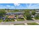 Neighborhood aerial view showcases diverse homes, mature trees, and proximity to industrial spaces at 2908 N Routiers Ave, Indianapolis, IN 46219