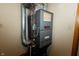 A modern furnace unit with metal ductwork in utility room at 4901 E County Road 100 N, Avon, IN 46123