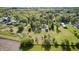 This aerial shot captures a charming countryside estate, complete with farm buildings and flourishing trees at 496 N County Road 325 W, Danville, IN 46122