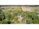 Overhead shot showing this home nestled among lush greenery with open fields nearby at 496 N County Road 325 W, Danville, IN 46122