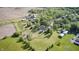 Discover a tranquil rural retreat from above, with a classic farmhouse and outbuildings surrounded by greenery at 496 N County Road 325 W, Danville, IN 46122