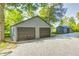 Spacious two-car garage with plenty of room for parking and storage on a gravel drive at 496 N County Road 325 W, Danville, IN 46122